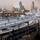 Illustration for article titled This Is London’s Floating Bike Road Dream